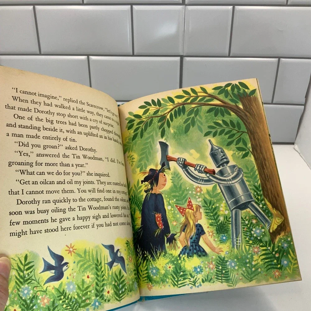 Vintage Wonder Books Lot Peter Pan Wizard of Oz Alice in Wonderland 1950s 1970s